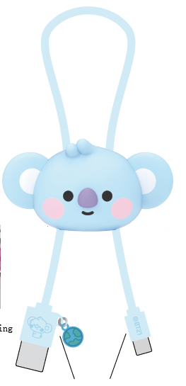 BT21 BABY Collection Silicone 8-PIN Charging Cable(KOYA)