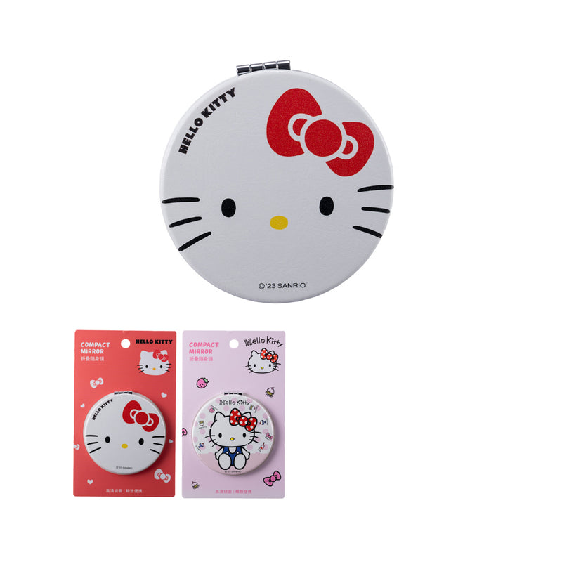 Hello Kitty Doppelseitiger Faltspiegel (Rund)
