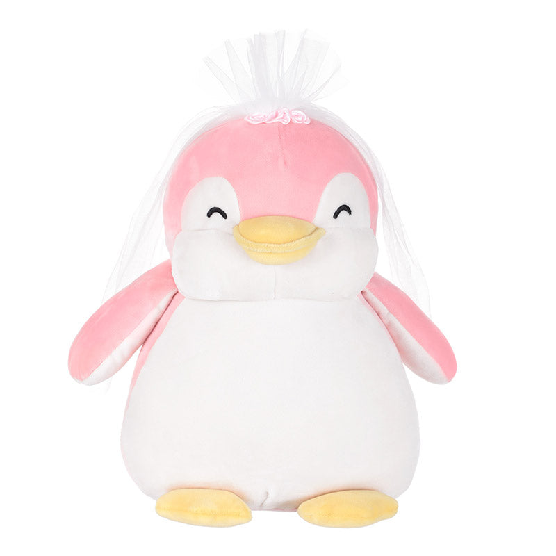 Pinguin-Hochzeitskleid, weiblich, sitzend, Plüschtier