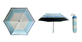 Gestreifter Regenschirm (Blau)