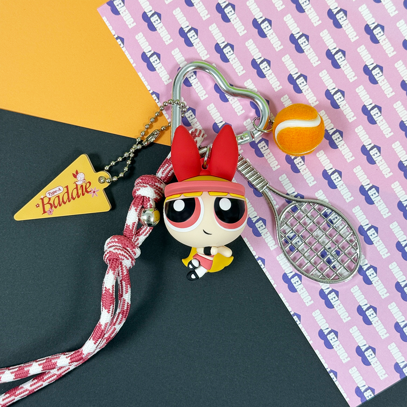 The Powerpuff Girls Kollektion Tennisspielerin 3D-Schlüsselanhänger (Blossom)