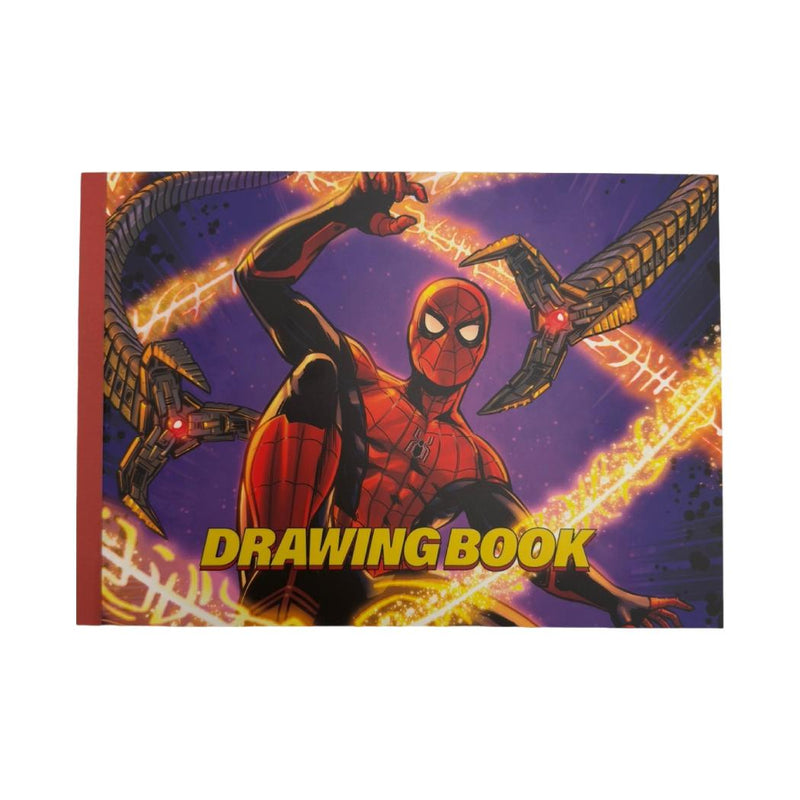 Marvel Spider-Man Kollektion A4 Zeichenbuch (28 Blatt, mit Aufklebern)
