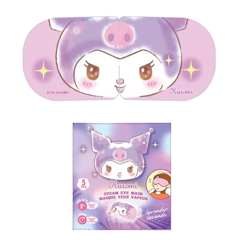 Kuromi Dampf-Augenmasken (Lavendel, 5 Stück)