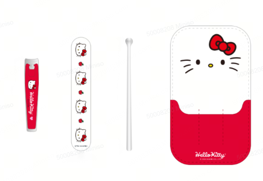 Hello Kitty 3-teiliges Maniküre-Set mit Aufbewahrungstasche