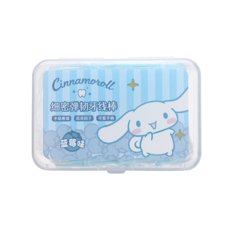 Cinnamoroll Zahnseide-Sticks mit Blaubeergeschmack (50 Stück)