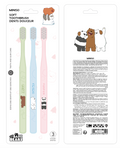 We Bare Bears Kollektion 5.0 Weiche Zahnbürste (3 Stück)
