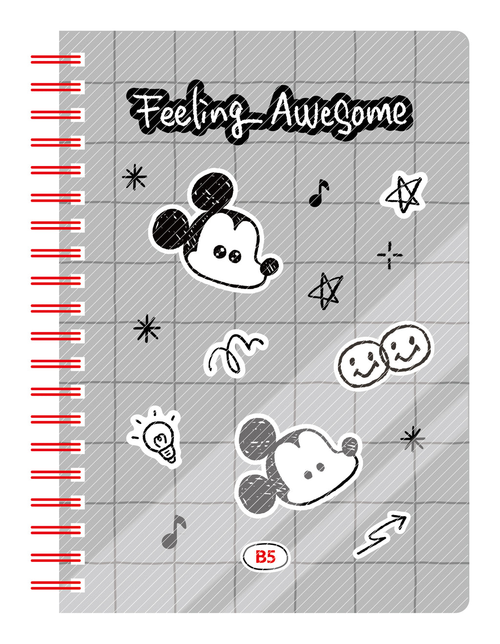 Disney Marvellous Mickey Collection B5 PP Wire-bound Book (80 Sheets)