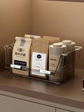 Transparente, stapelbare Aufbewahrungsbox (L) (Transparent Grau)