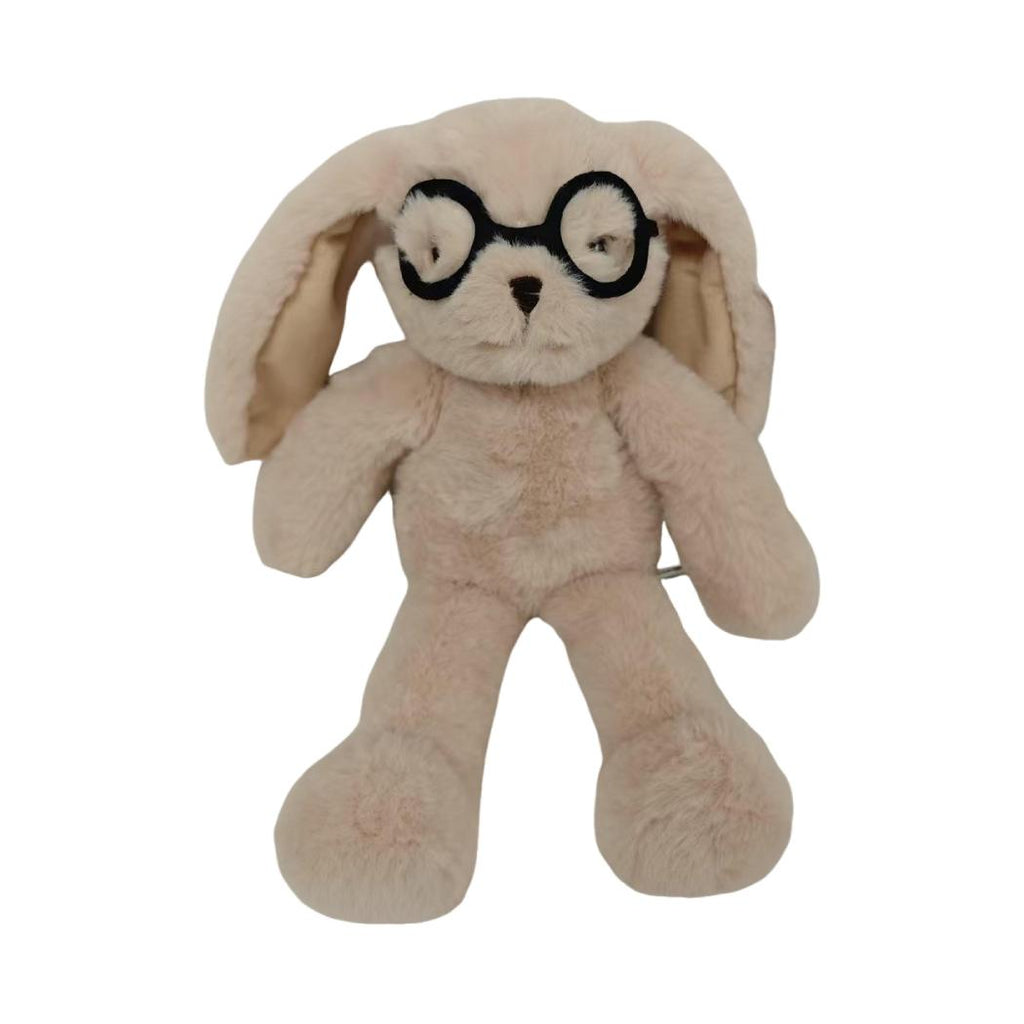 Finde einen Freund – 20 cm grosses Hasen-Plüschtier (Hase mit Brille)