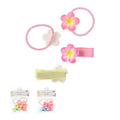 In-Bag-Serie Blumenhaargummi- und Haarspangen-Set (6-teilig)