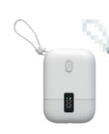 9000mAh Mini Power Bank with Cable(White)  Model: F76-B