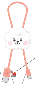 BT21 BABY Collection Silicone USB-C Charging Cable (RJ)