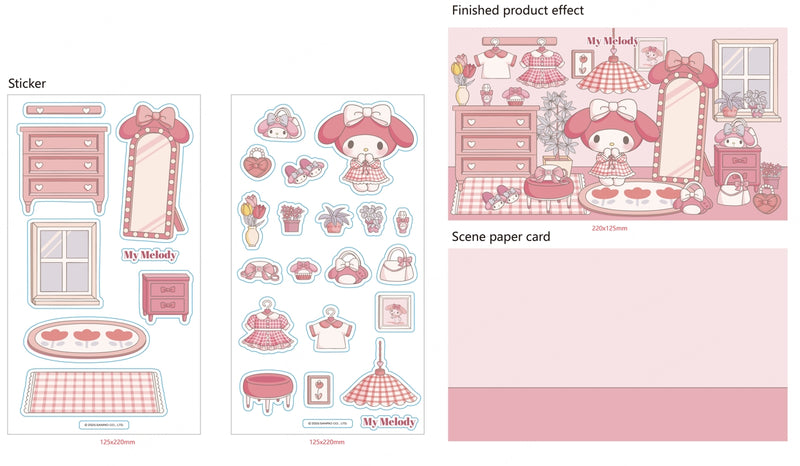 My Melody3D-Einstellungen-Aufkleber