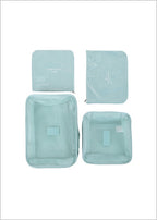 Faltbare Reise-Organizer-Tasche, 4er-Pack (Grün)
