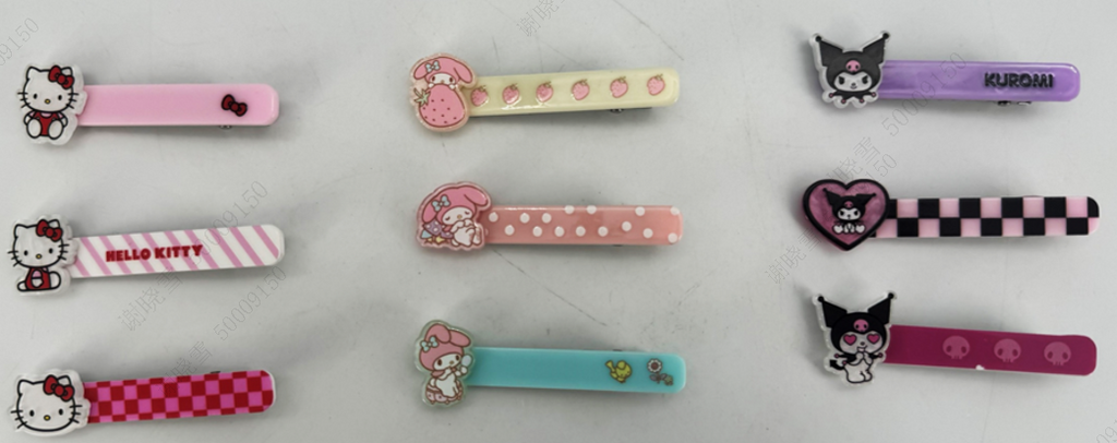 Hello Kitty und Freunde Haarspangen (3 Stück)