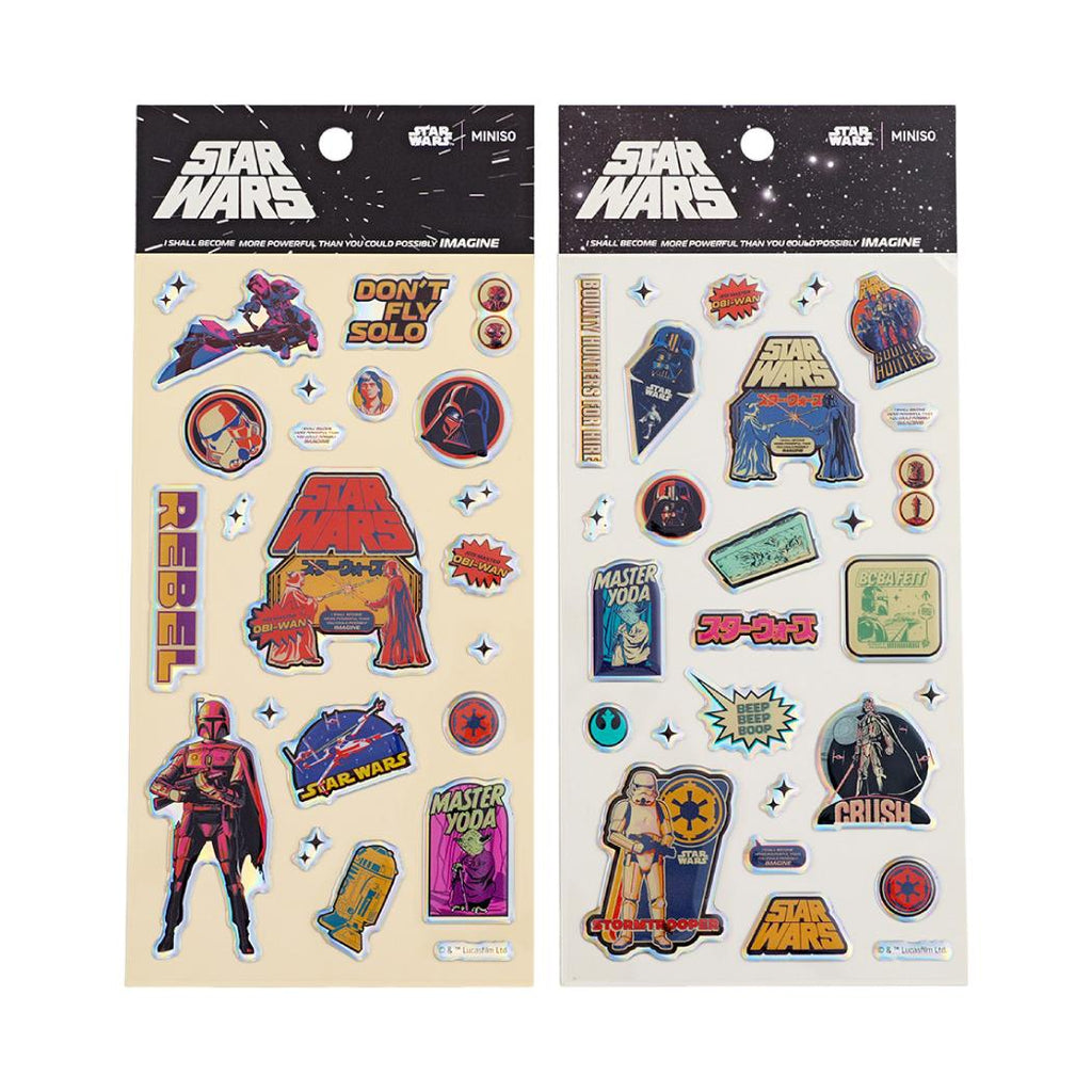Star Wars Kollektion Holografische Epoxid-Aufkleber (2 verschiedene Designs)