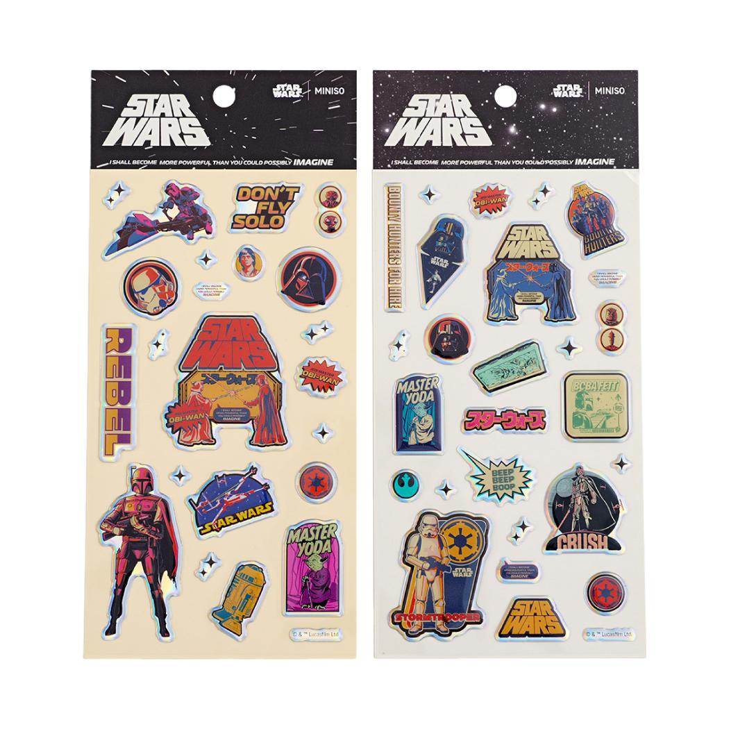 Star Wars Kollektion Holografische Epoxid-Aufkleber (2 verschiedene Designs)