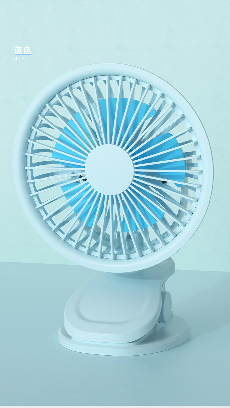 1200mAh Mini-Clipventilator (Blau)