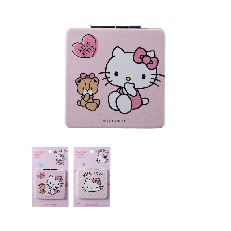 Hello Kitty Doppelseitiger Faltspiegel (Quadratisch)