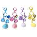 Care Bears Collection Metal Keychain with Fluffy Ball