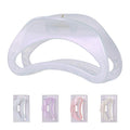Basic-Serie Einzelner halbkreisförmiger Haarclip aus Jelly (gemischt)