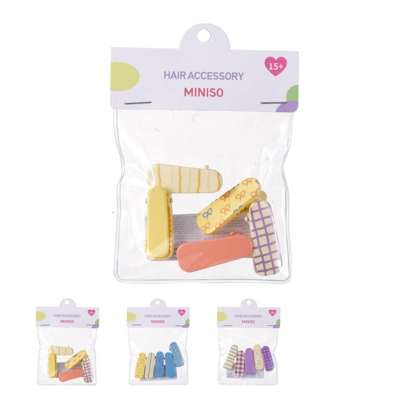 5er-Pack Herzhaarspangen (gemischt)