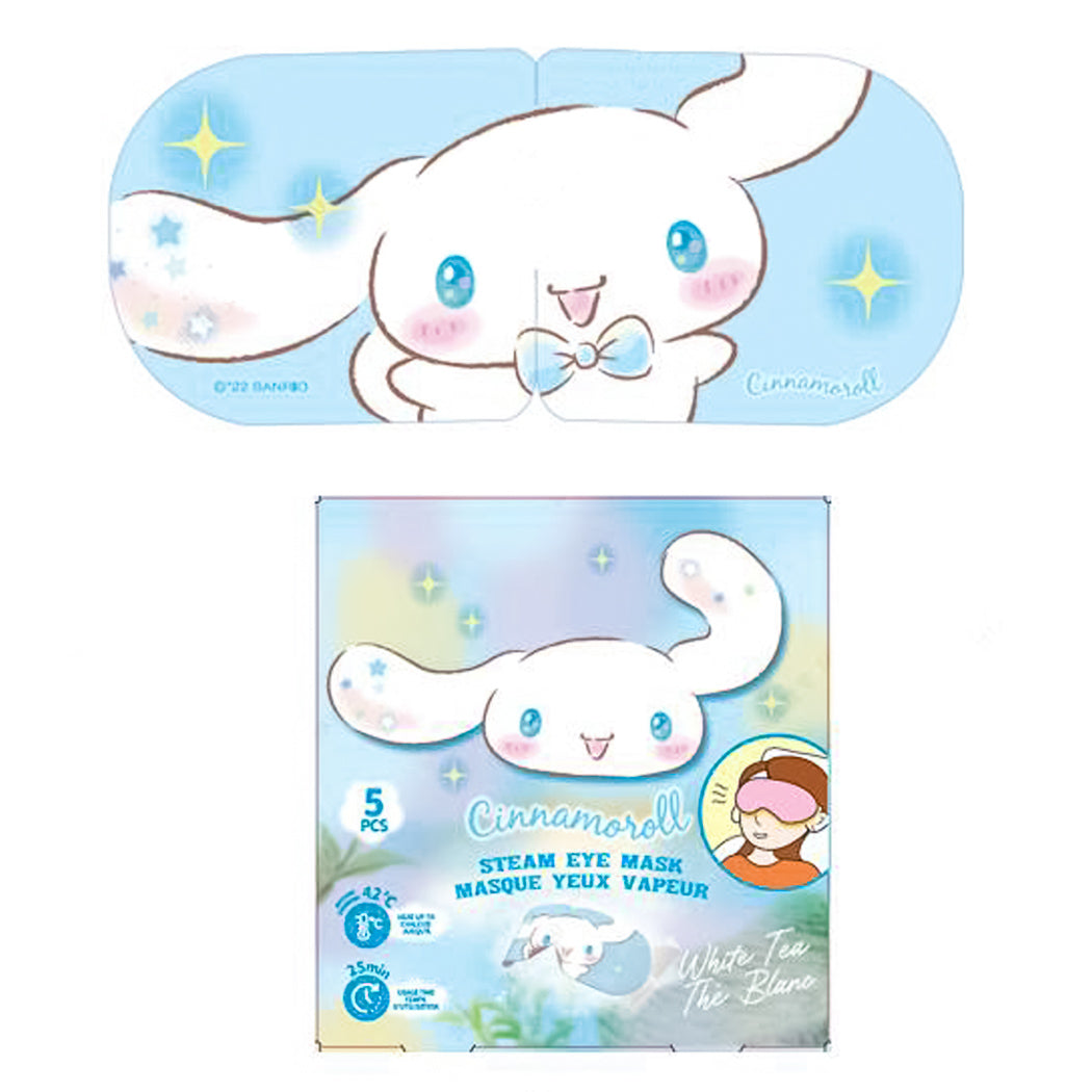 Cinnamoroll Steam Eye Masks (White Tea, 5 pcs)