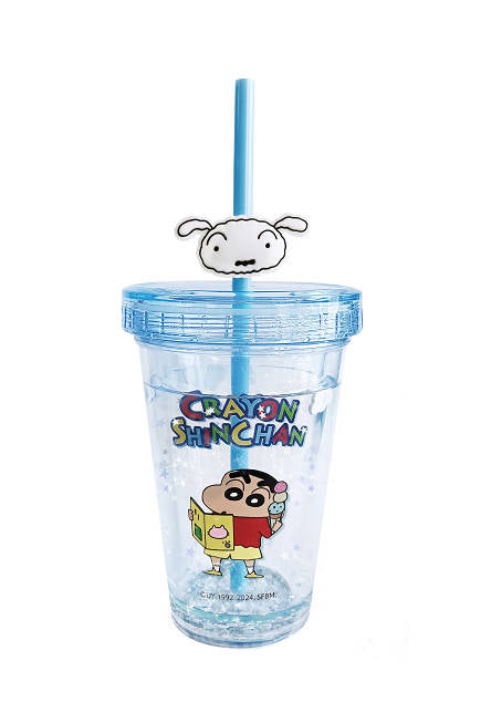 Crayon Shinchan Collection Double Wall Plastic Cup 320mL(Blue)
