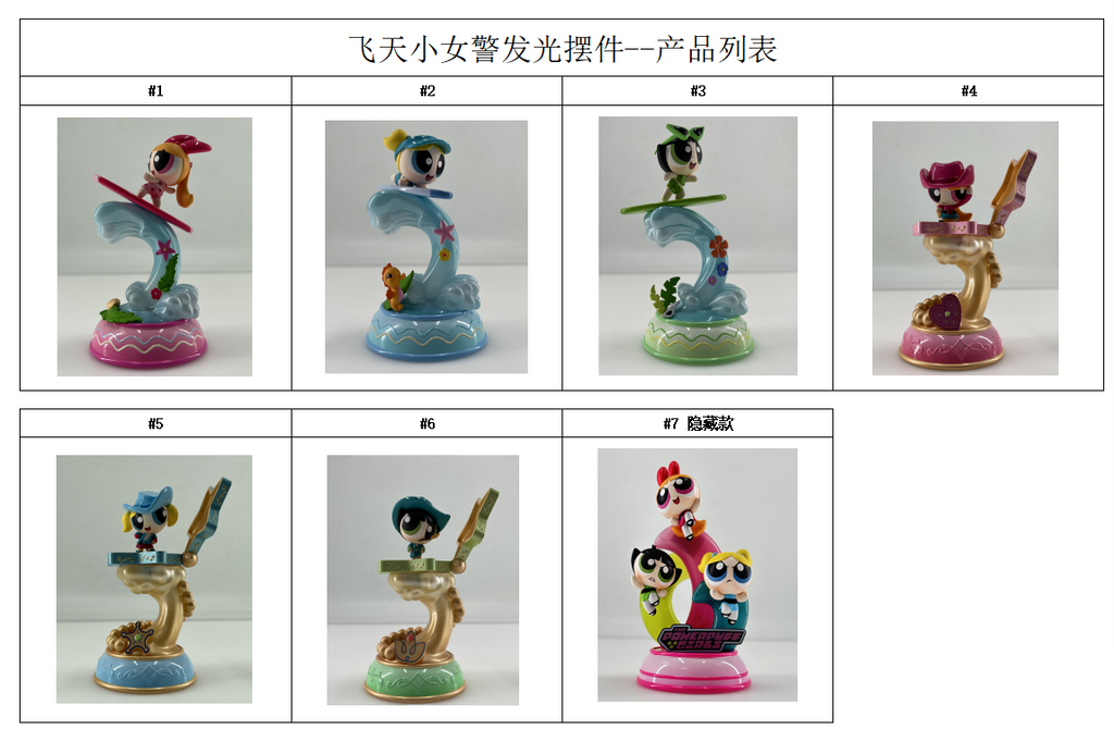 Powerpuff Girls Vibrant Wave Serie Leuchtfiguren-Überraschungsbox