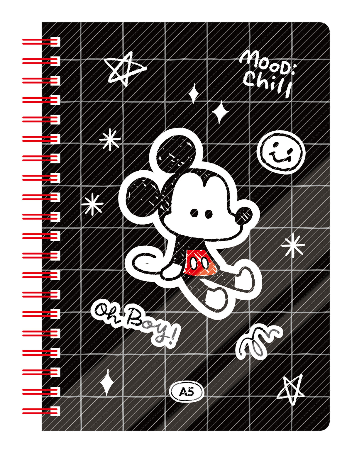 Disney Marvellous Mickey Collection A5 PP Spiralbindungsbuch (80 Blatt)