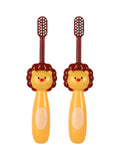 Little Lion Zahnbürsten mit weichen Borsten für Kinder (2 Stück)