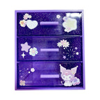 Kuromi Flower Language 3 Tier Drawer with Handle