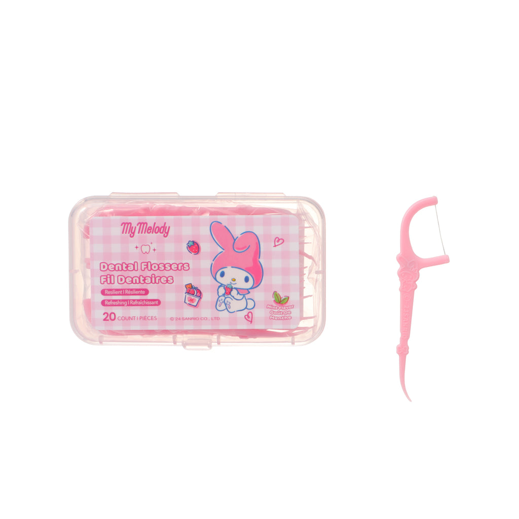 My Melody Macromolecule dünne, glatte Zahnseide mit Minzgeschmack (3 Packungen à 20 Stück)
