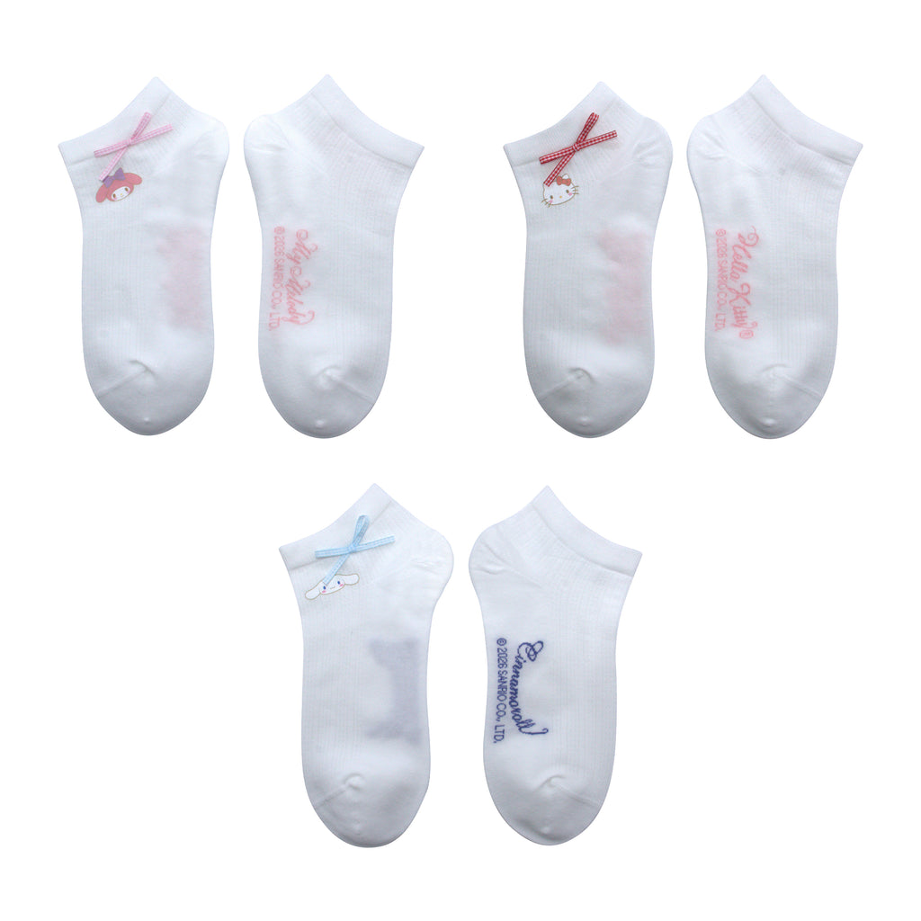Hello Kitty und Freunde Knöchelsocken mit Schleife