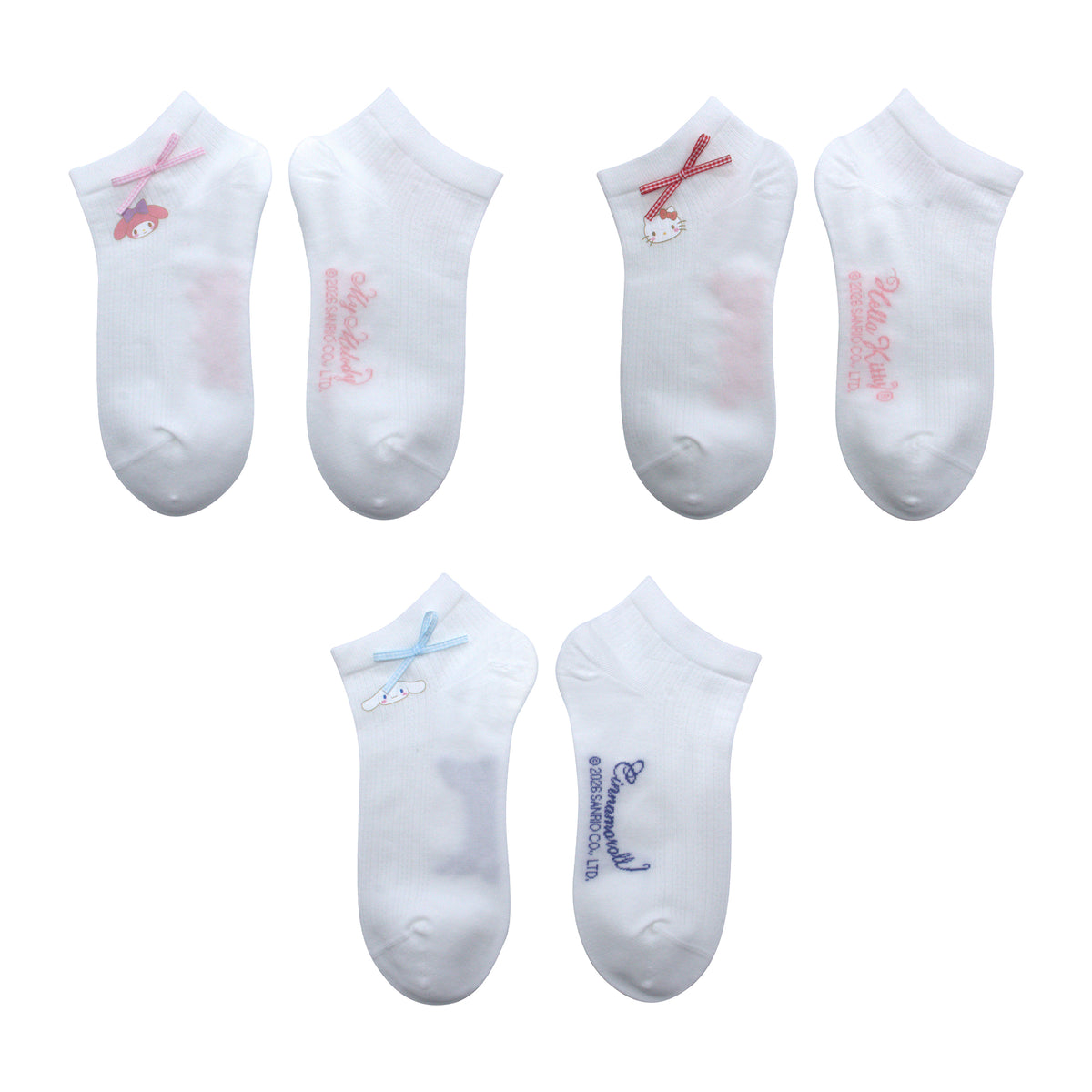 Hello Kitty und Freunde Knöchelsocken mit Schleife