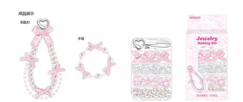DIY-Armband-Bastelset im Schleifenstil (PDQ) (Pink)