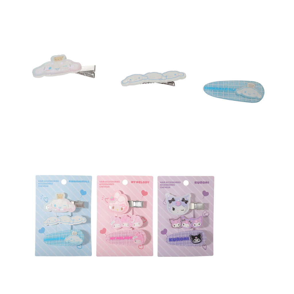 Hello Kitty und Freunde Haarspangen (3 Stück)