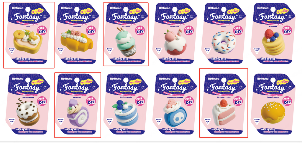 4-Grid Ultra Light Clay (Dessert)