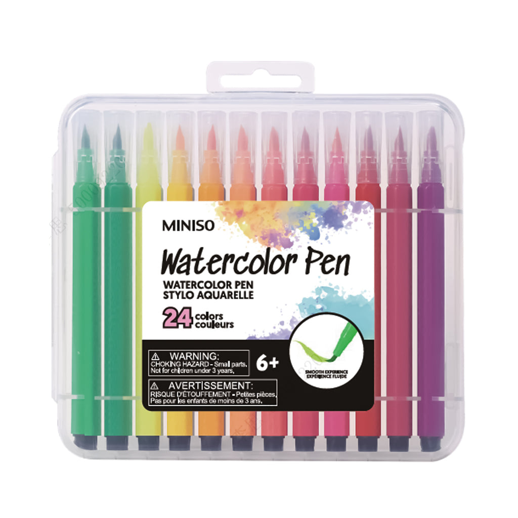 Aquarellstifte-Set mit weicher Spitze (24 Farben)