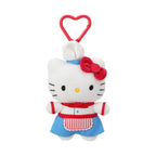 Hello Kitty Retro Diner Kollektion, 10 cm grosser Plüsch-Koch-Anhänger in stehender Position