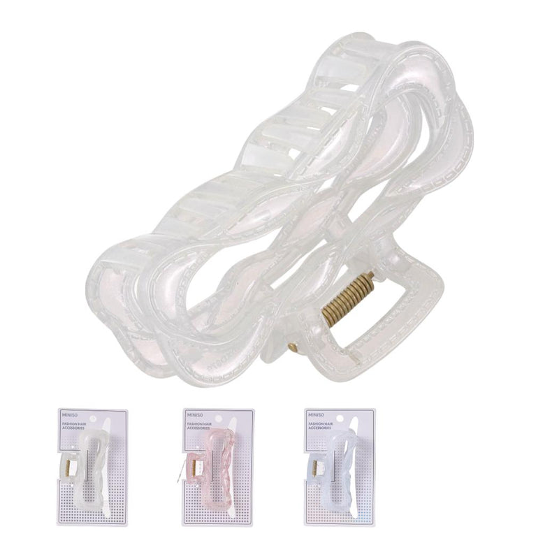 Einfache quadratische Haarspange aus Jelly (gemischt)