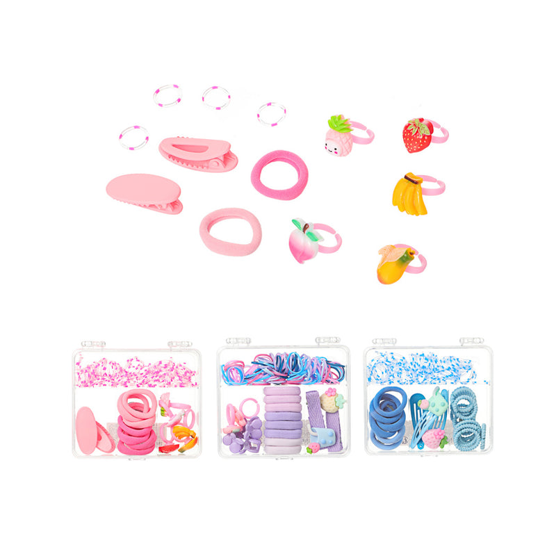 Basic-Serie Farbiges Haaraccessoires-Set (125-teilig)