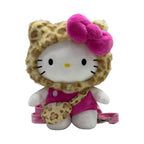 Hello Kitty Plüschrucksack mit Leopardenmuster (Braun)