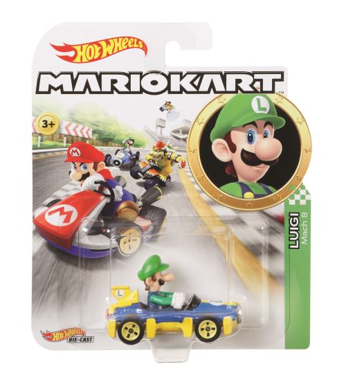 Hot Wheels Mario Kart Luigi, 1 Stück