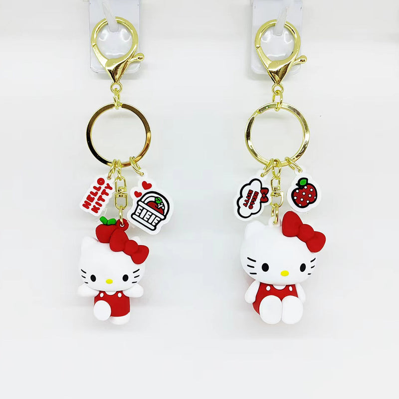 Hello Kitty Apple Kollektion PVC-Schlüsselanhänger